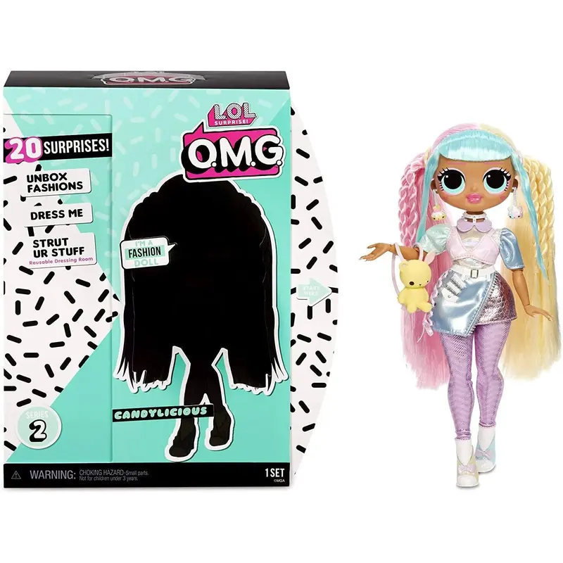 LOL Surprise! O.M.G. Candylicious Fashion Doll with 20 Surprises Dolls