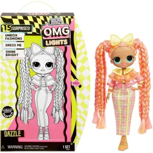LOL Surprise! O.M.G. Lights Dazzle Fashion Doll with 15 Surprises Dolls