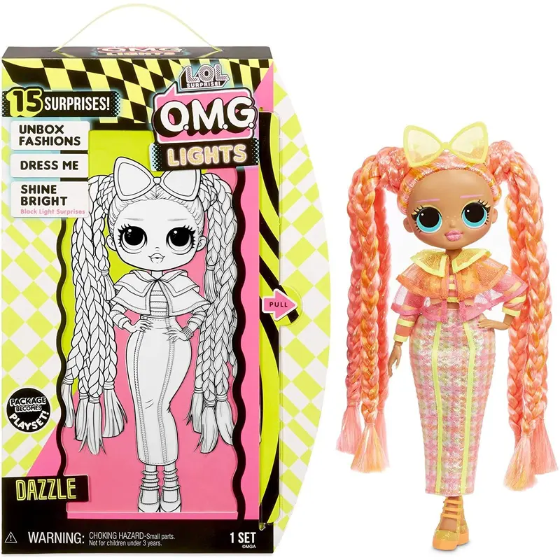 LOL Surprise! O.M.G. Lights Dazzle Fashion Doll with 15 Surprises Dolls