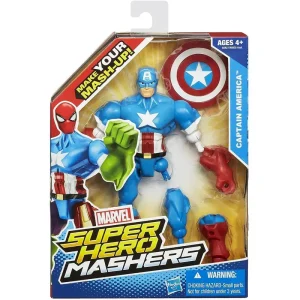 Marvel Captain America Avengers Super Hero Mashers 6-inch Action Figure Action Toys & Playsets