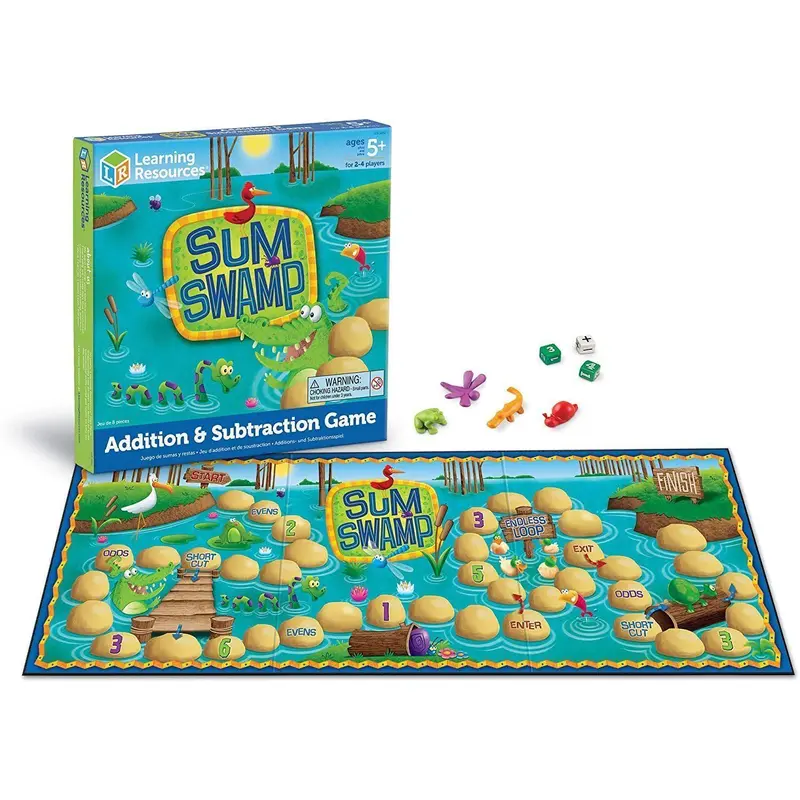 Learning Resources Sum Swamp Addition & Subtraction Game Games