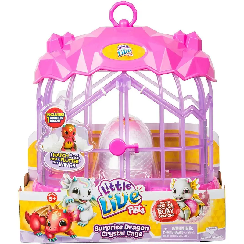 Little Live Pets Surprise Dragon Crystal Cage Interactive