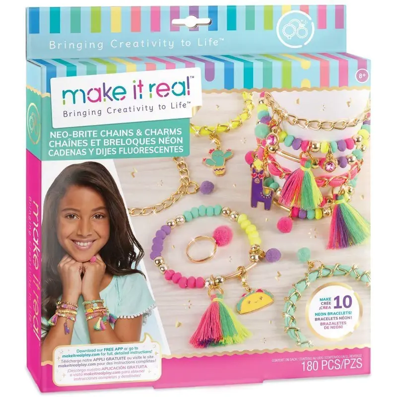 Make It Real Neo-brite Gold Jewellery Making Kit Arts & Crafts