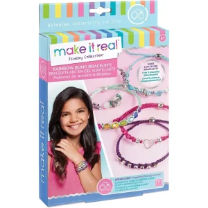 Make It Real Rainbow Jewellery Bracelet Making Kit Arts & Crafts