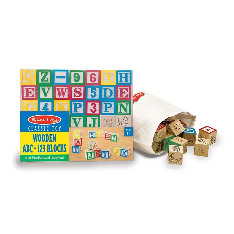 Melissa & Doug 11900 Wooden Abc/123 Blocks Baby & Toddler