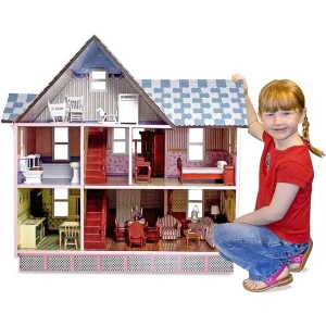 Melissa & Doug 12580 Classic Heirloom Victorian Wooden Dolls House