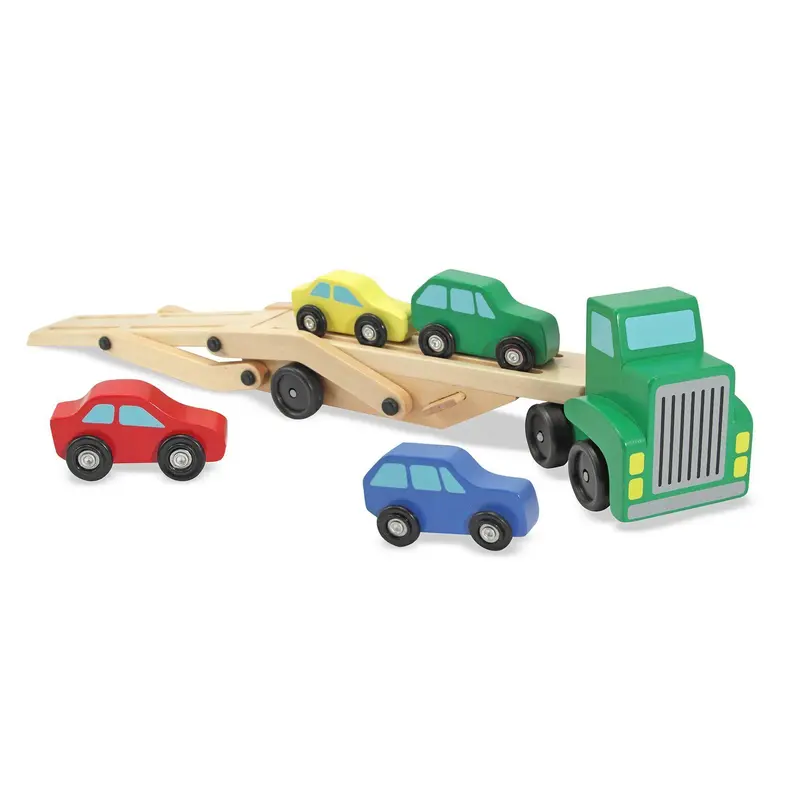 Melissa & Doug 14096 Car Carrier Truck & Cars Wooden Toy Set
