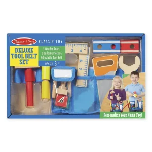 Melissa & Doug 15174 Deluxe Wooden Tool Belt Set Baby & Toddler