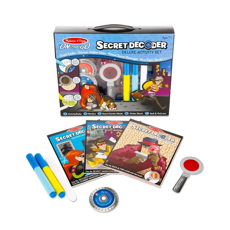 Melissa & Doug 15238 Secret Decoder Deluxe Activity Set - On The Go Arts & Crafts