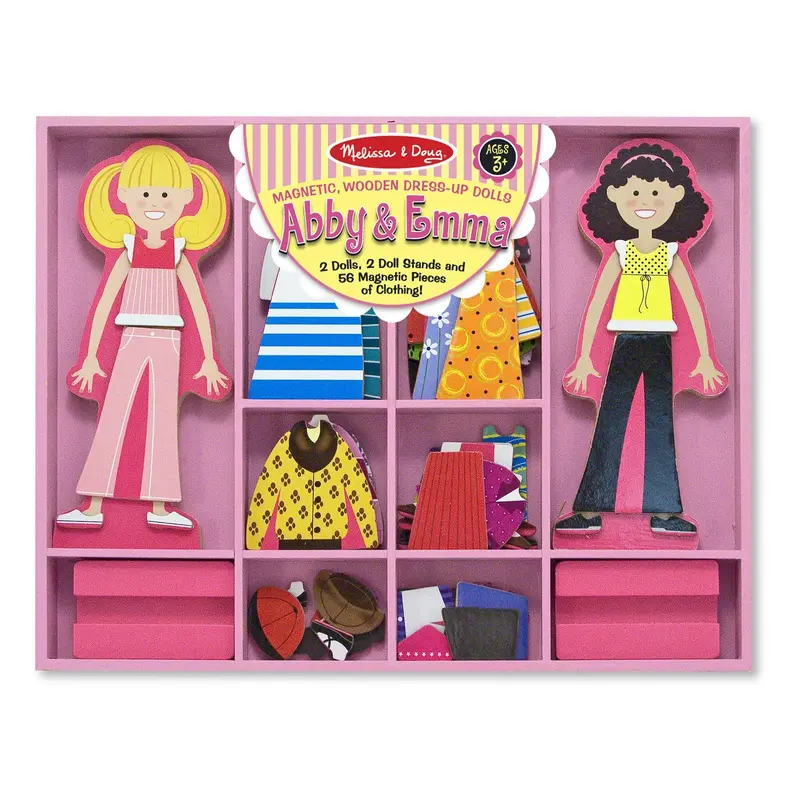 Melissa & Doug Abby & Emma Magnetic Dress-up Set Playset