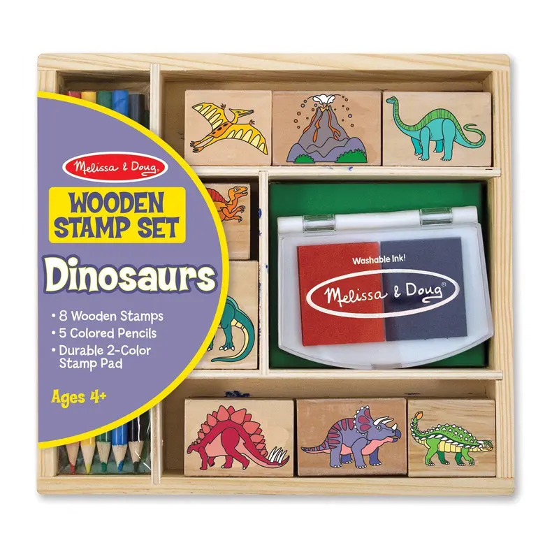 Melissa & Doug Wooden Stamp Set Arts & Crafts