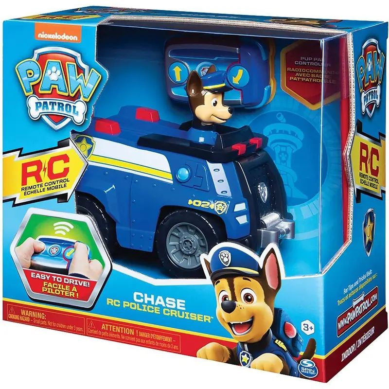 PAW Patrol 6054190 Chase Remote Control Police Cruiser with 2-way Steering Cars
