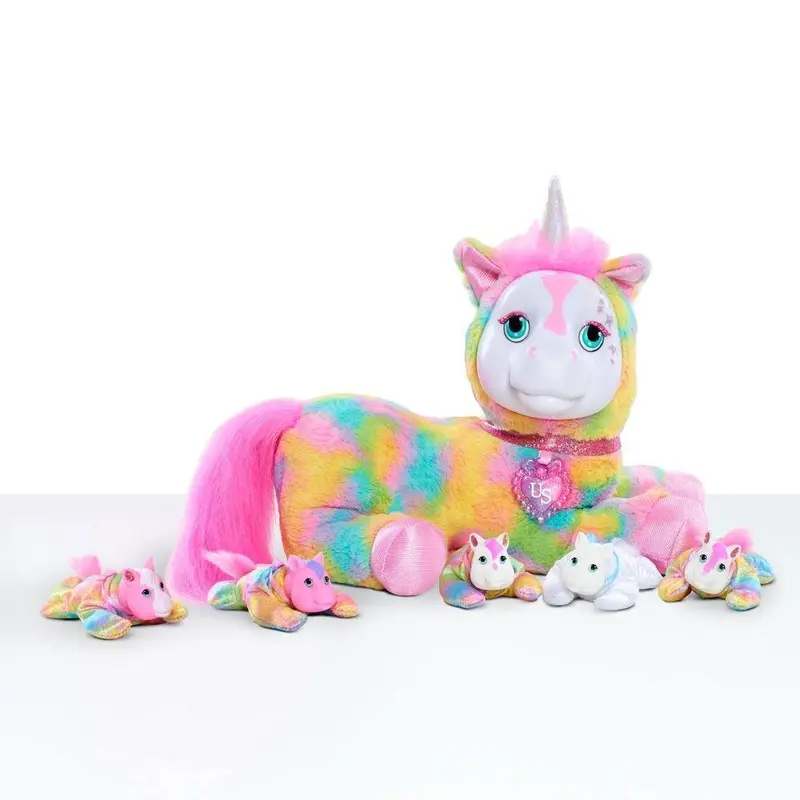 Just Play Puppy & Unicorn Surprise - Crystal Soft Toy