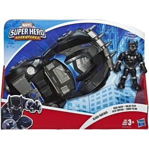 Playskool Super Hero Adventures Sha Black Panther Road Racer Action Toys & Playsets