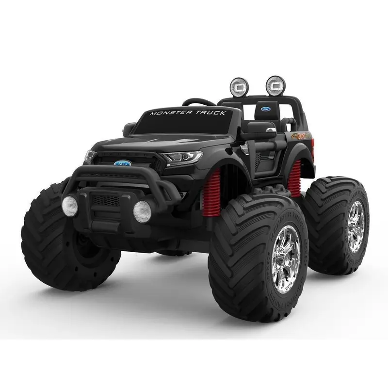 RICCO BLACK 12V Battery Ford Ranger Licenced Monster Truck 4 Motors Kids Electric Ride-on Car Ride-on Toys