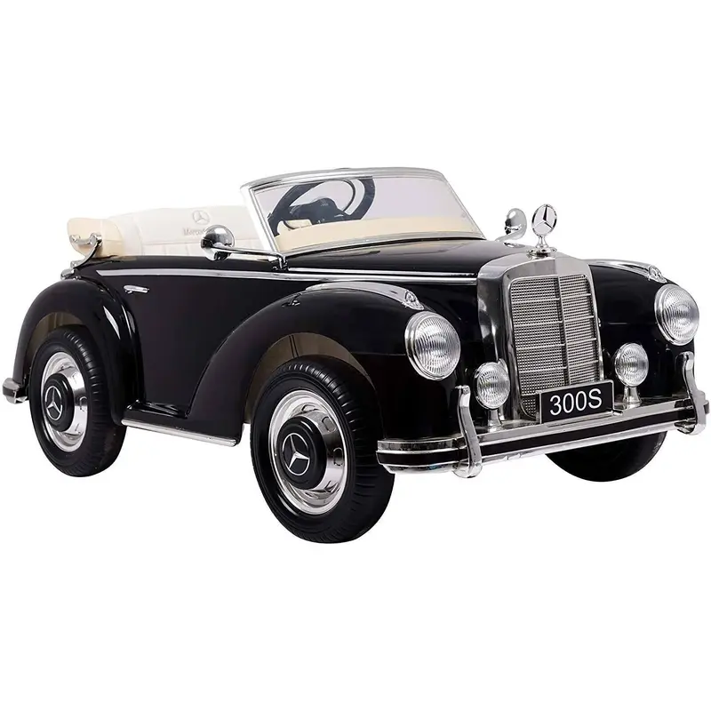 RICCO CLASSIC Mercedes Benz 300S (w188) 12V Battery Electric Ride-on Car Black X-display Ride-on Toys
