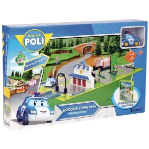 Robocar Poli Broom Town Map Playset