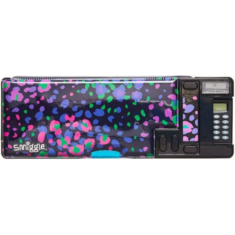 Smiggle Woah Pop Out Kids Pencil Case - Leopard