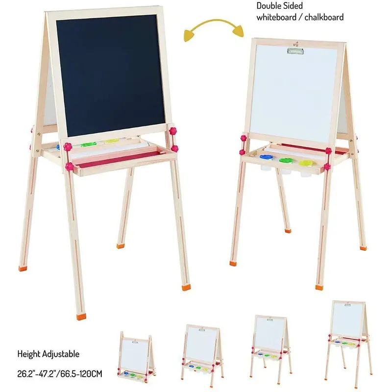 Teamson USA Tk-fb026 Little Artist Vangogh Kids Easels - Wood/red Arts & Crafts