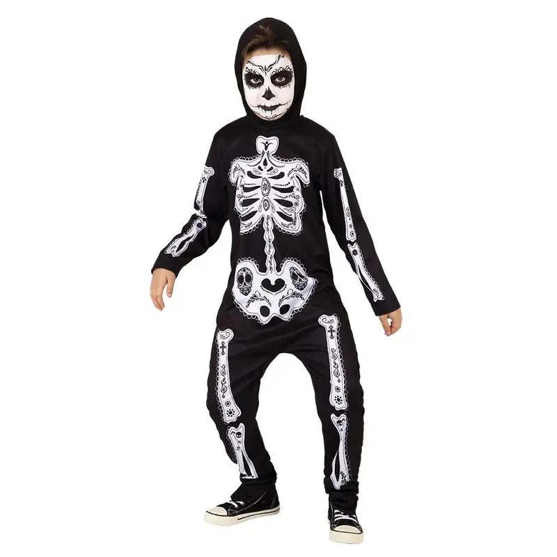 Skeleton Day of Dead Costume - Size Medium