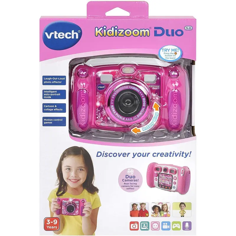 Vtech Kidizoom Duo 5.0 Kids Digital Camera - Pink