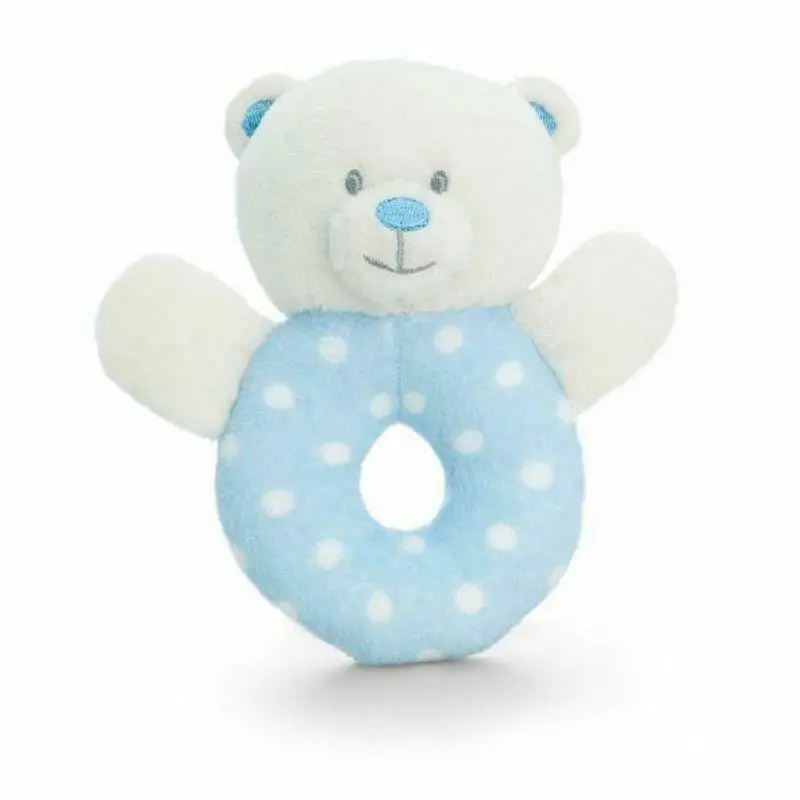 Baby Keel SN0769 Baby Bear Ring Rattle 12cm - Boy