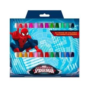 Marvel Ultimate Spider-Man 24 Coloured Crayons