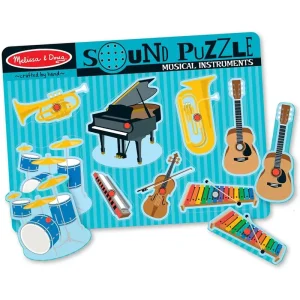 Melissa & Doug 10732 Musical Instruments Sound Puzzle - 8 Pieces