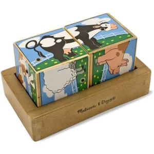 Melissa & Doug 11196 Farm Sound Blocks 6-in-1 Puzzle