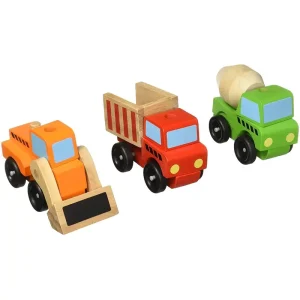 Melissa & Doug 13076 Stacking Construction Vehicles