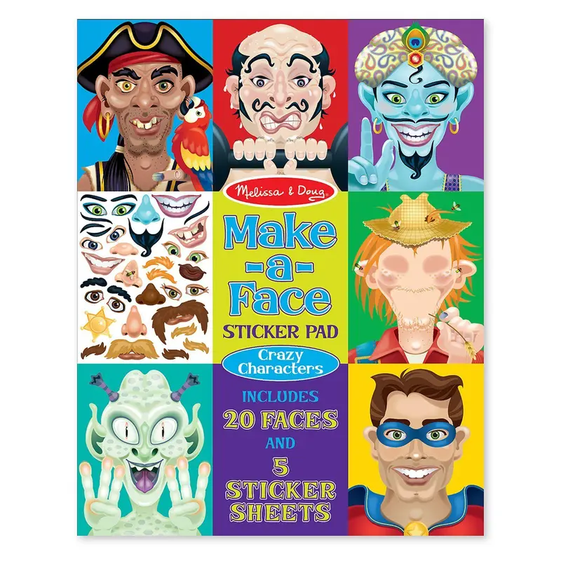 Melissa & Doug 14237 Make-a-face Sticker Pad
