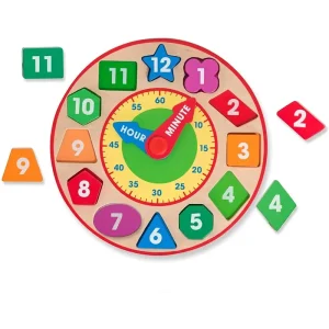 Melissa & Doug 18593 Shape Sorting Clock