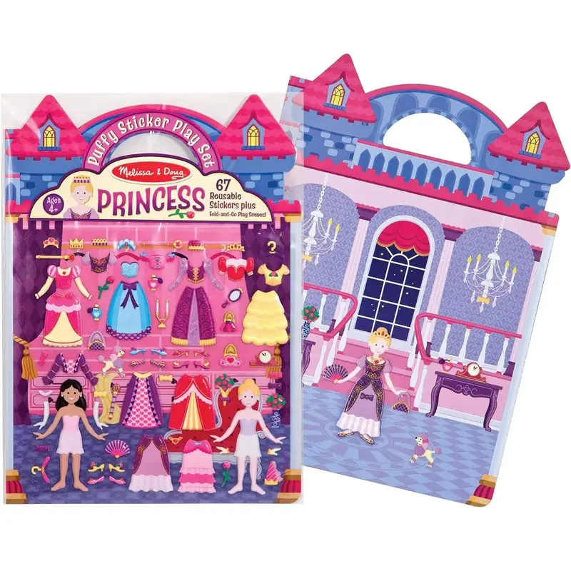 Melissa & Doug 19100 Princesses Reusable Puffy Stickers