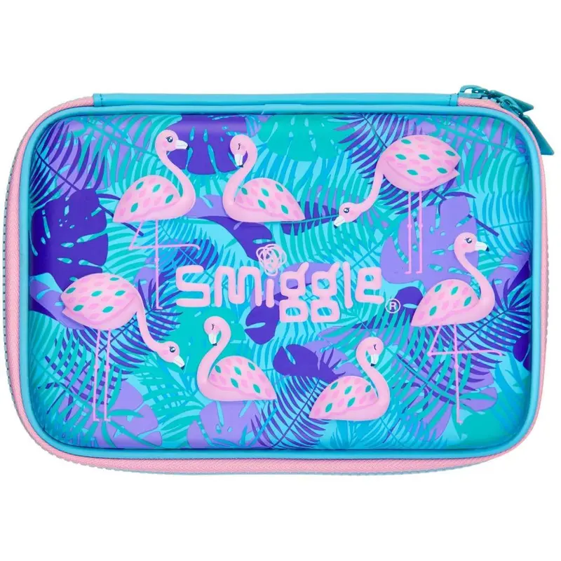 Smiggle Flamingo Hardtop Pencil Case