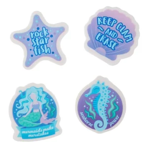 Smiggle Mermaid Scented Erasers Box 4 Pieces