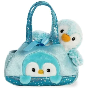 AURORA 32834 Fancy Pals Peek-a-boo Pom Pom Penguin Blue