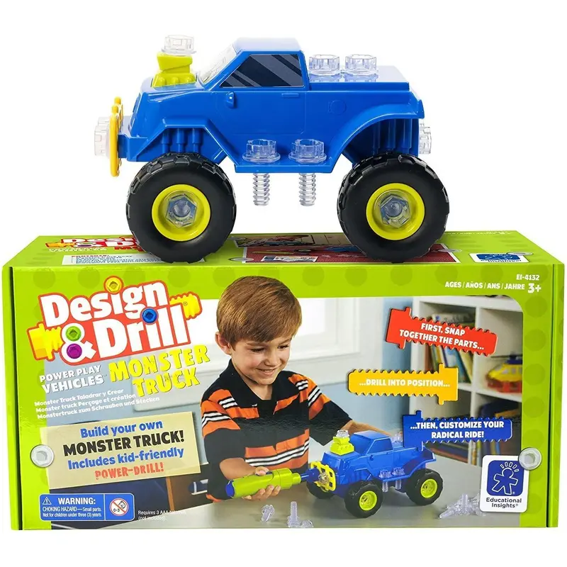 Educational Insights 4132 Design & Drill Monster Truck
