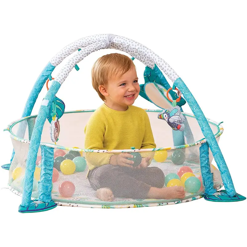 Infantino Jumbo Activity Gym & Ball Pit Transformable 3 In 1 Playmat