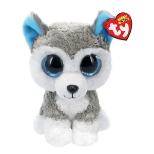 Ty Beanie Boos Slush Gray/white Husky 15cm Plush