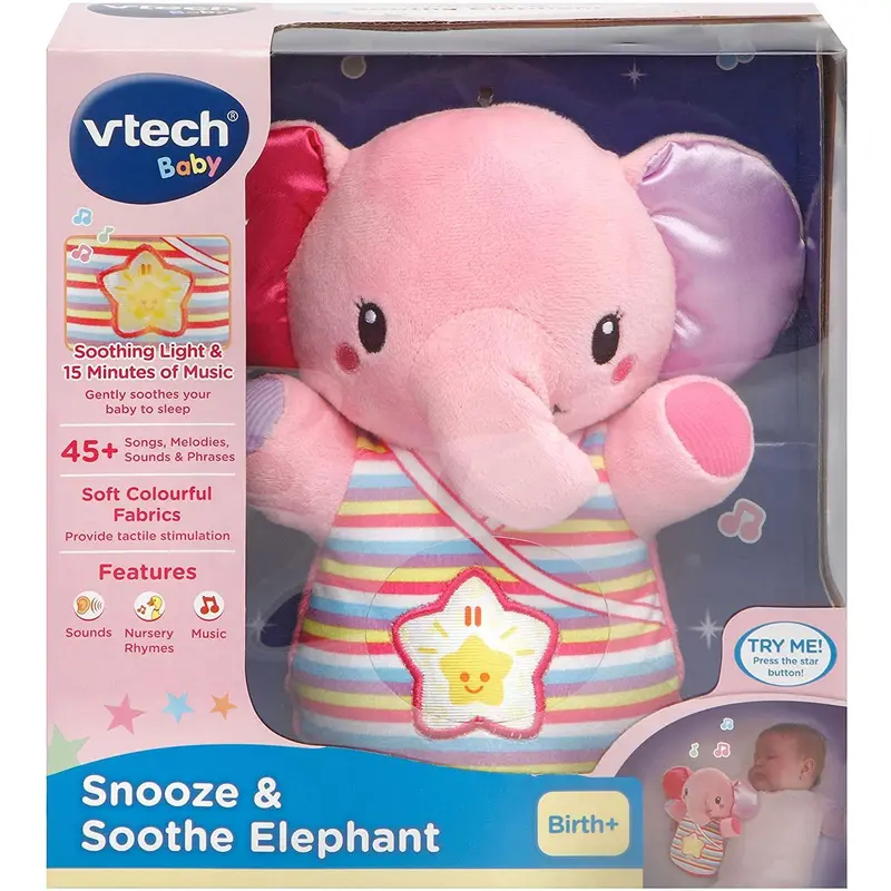 Vtech 508653 Snooze and Soothe Elephant Pink