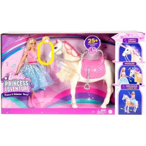Barbie GML79 Princess Adventure Doll and Prance & Shimmer Horse