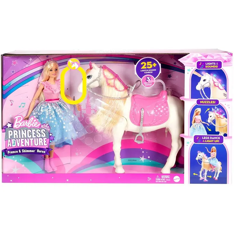 Barbie GML79 Princess Adventure Doll and Prance & Shimmer Horse