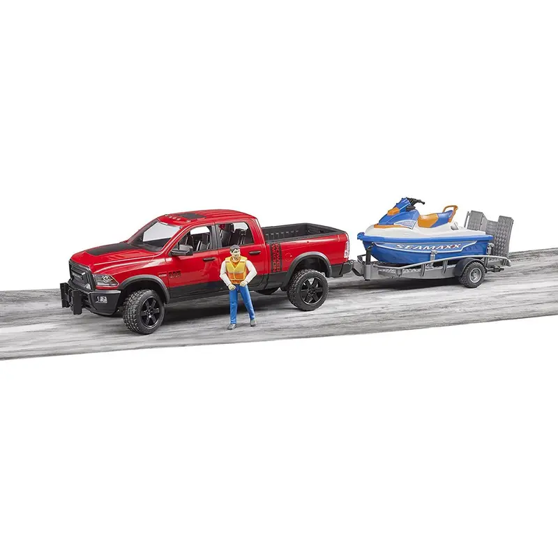 Bruder 02503 Power Wagon with Trailer and Personal Water Craft with Driver