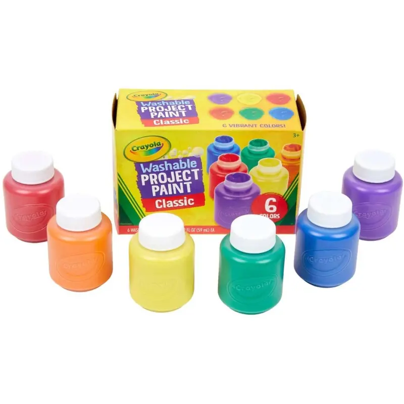 Crayola 54-1204 Washable Kids Paint, Pack of 6