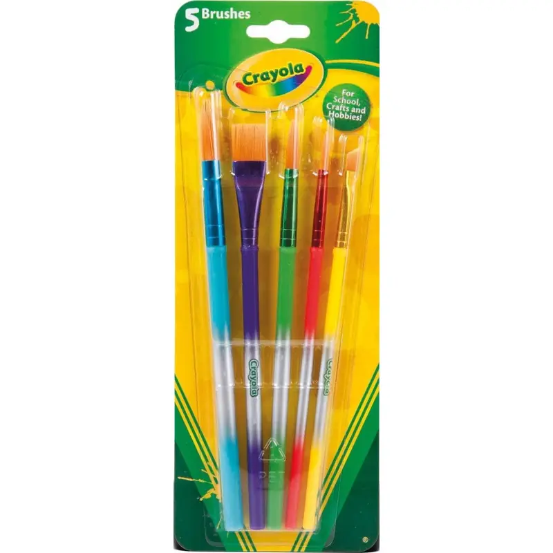 Crayola Pack of 5 Assorted Paintbrushes