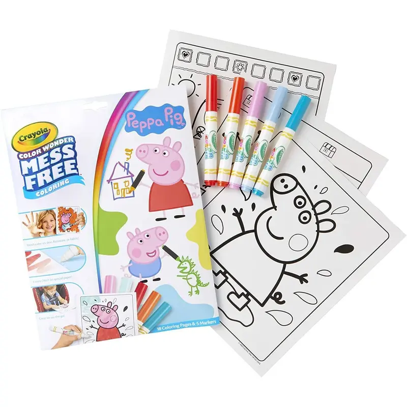 Crayola Pegga Pig Color Wonder Mess-free Book