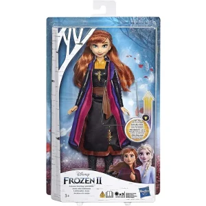Disney Frozen Anna Autumn Swirling Adventure Fashion Doll That Lights Up