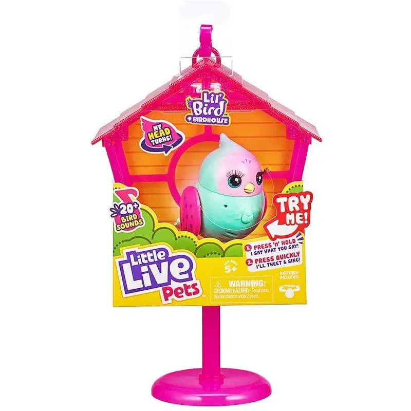 Little Live Pets Lil' Bird & Bird House - Rainbow Tweets
