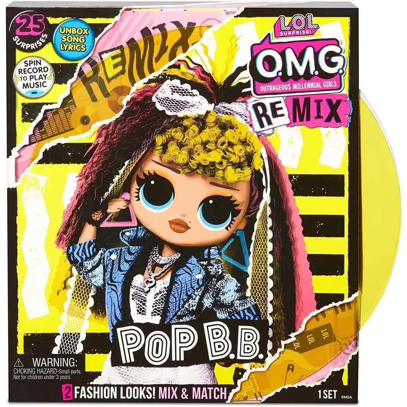 LOL Surprise! O.M.G. Remix Pop B.B. Fashion Doll  25 Surprises with Music
