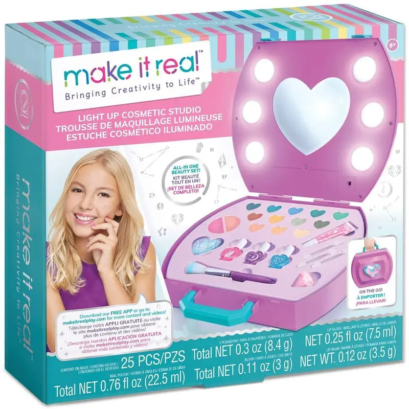 Make It Real 2508 Light-up Cosmetic Studio Case
